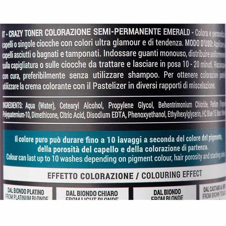 Тонуючий бальзам Black Crazy Toner СМАРАГДОВИЙ, 300мл - фото 4