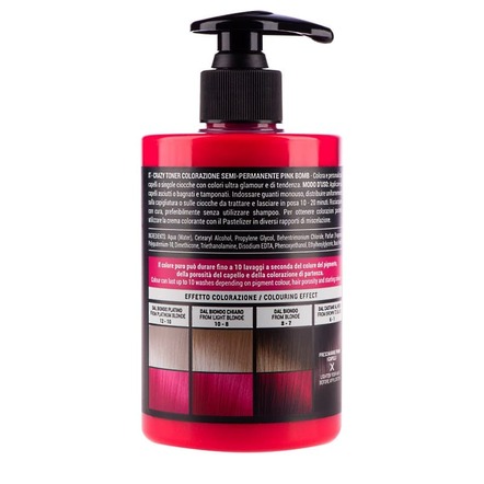 Тонуючий бальзам Black Crazy Toner РОЖЕВА БОМБА, 300мл - фото 2