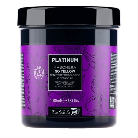 Антижовта маска Black Platinum No Yellow з екстрактом мигдалю, 1000мл - фото 1