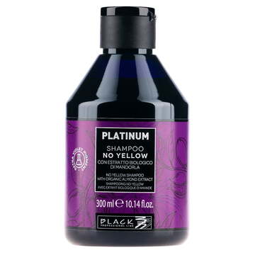 Антижовтий шампунь Black Platinum No Yellow з екстрактом мигдалю, 300мл