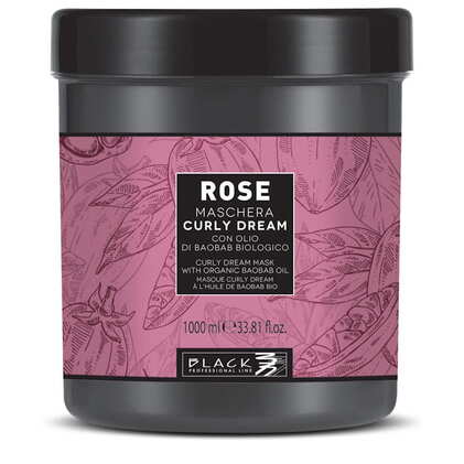Маска для кучерявого волосся Black Rose Curly Dream mask з олією баобабу, 1000мл